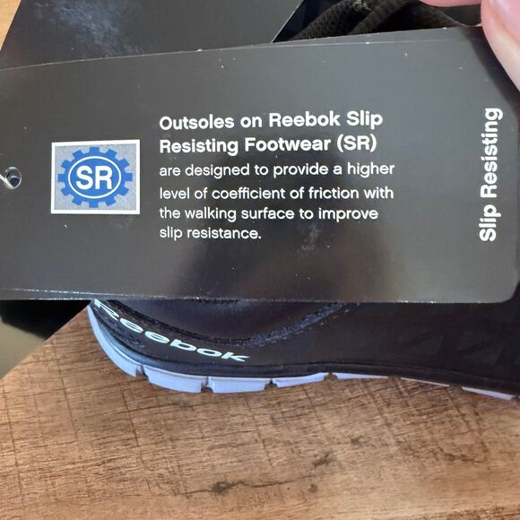 Reebok SUBLITE CUSHION RB4049 Men\'s Athletic Work Shoe - Black size 7.5